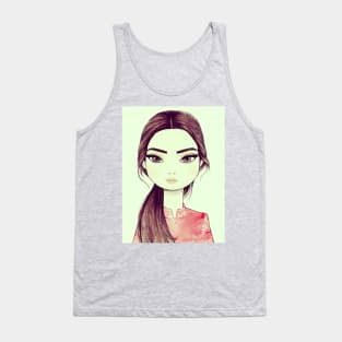 Japanese Sushi Girl Tank Top